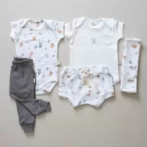 Kit Bebê 5 peças Estampa Safari