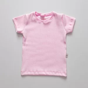 Camiseta para Bebê T-Shirt Unissex Rosa