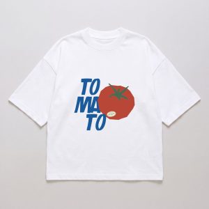 Camiseta Infantil Manga Curta Overboxy Tomato