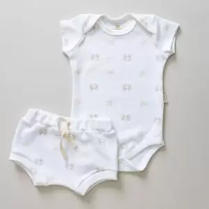 Conjunto Bebê Unissex Manga curta Estampa Caranguejo