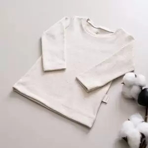 Camiseta Ribana flocos 100% algodão confortavel unissex le coeur outono inverno varejo minimalista estiloso basico pratico leve moda bebe baby clean moderno inverno