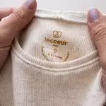 Camiseta Ribana flocos 100% algodão confortavel unissex le coeur outono inverno varejo minimalista estiloso basico pratico leve moda bebe baby clean moderno inverno