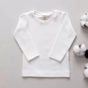 Camiseta Ribana off white 100% algodão confortavel unissex le coeur outono inverno varejo minimalista estiloso basico pratico leve moda bebe baby clean moderno inverno