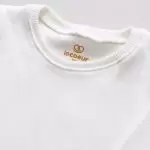 Camiseta Ribana off white 100% algodão confortavel unissex le coeur outono inverno varejo minimalista estiloso basico pratico leve moda bebe baby clean moderno inverno