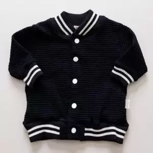 Jaqueta bomber malha 100% algodão confortavel unissex le coeur outono inverno varejo minimalista estiloso basico pratico facil abotoar leve moda bebe baby clean moderno