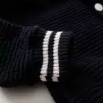 Jaqueta bomber malha 100% algodão confortavel unissex le coeur outono inverno varejo minimalista estiloso basico pratico facil abotoar leve moda bebe baby clean moderno
