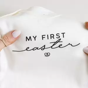 body de bebe para ensaio de pascoa