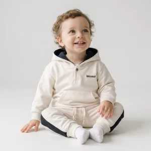 Conjunto Bebê Unissex em Moletom Peluciado Inverno